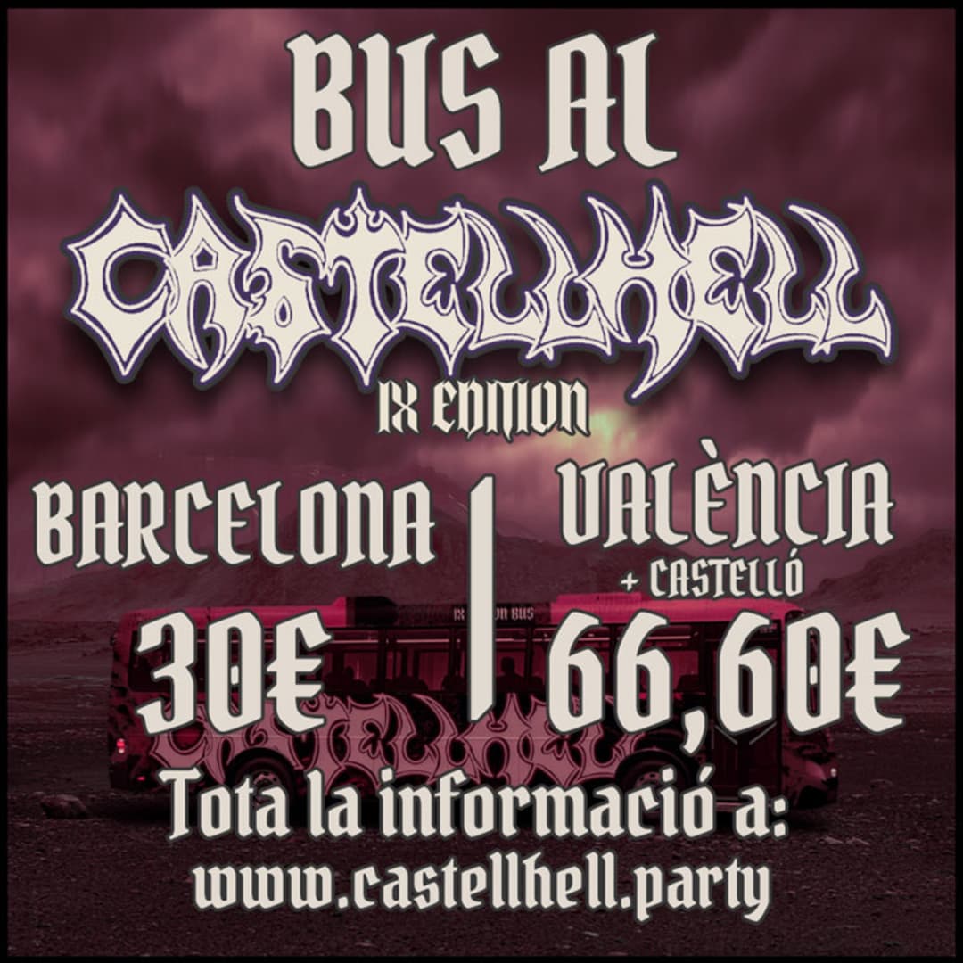 CastellHell reveals organized shuttles with routes from Barcelona and Valencia