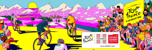 Affiche du Tour de France 2026 à Chambéry