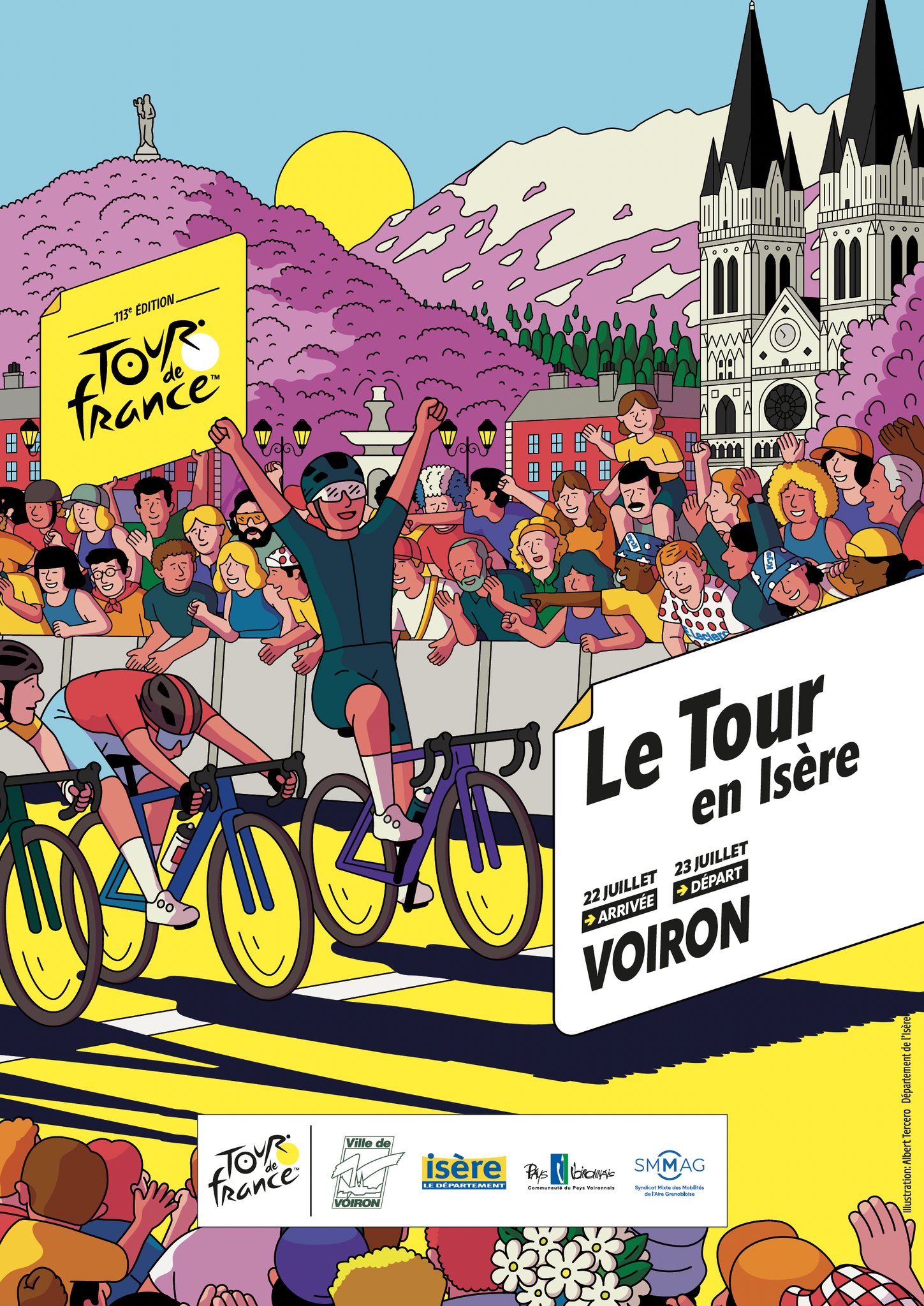 Affiche officielle Tour de France Voiron 2026