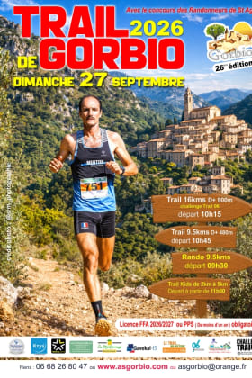 Affiche Le Trail de Gorbio