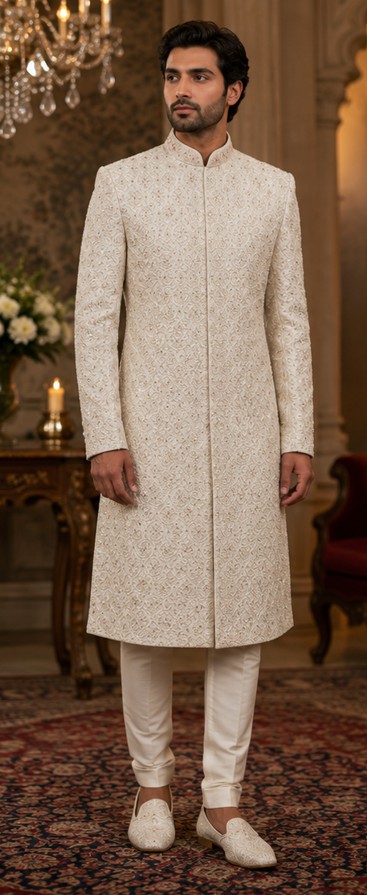 Creamish Circle Star