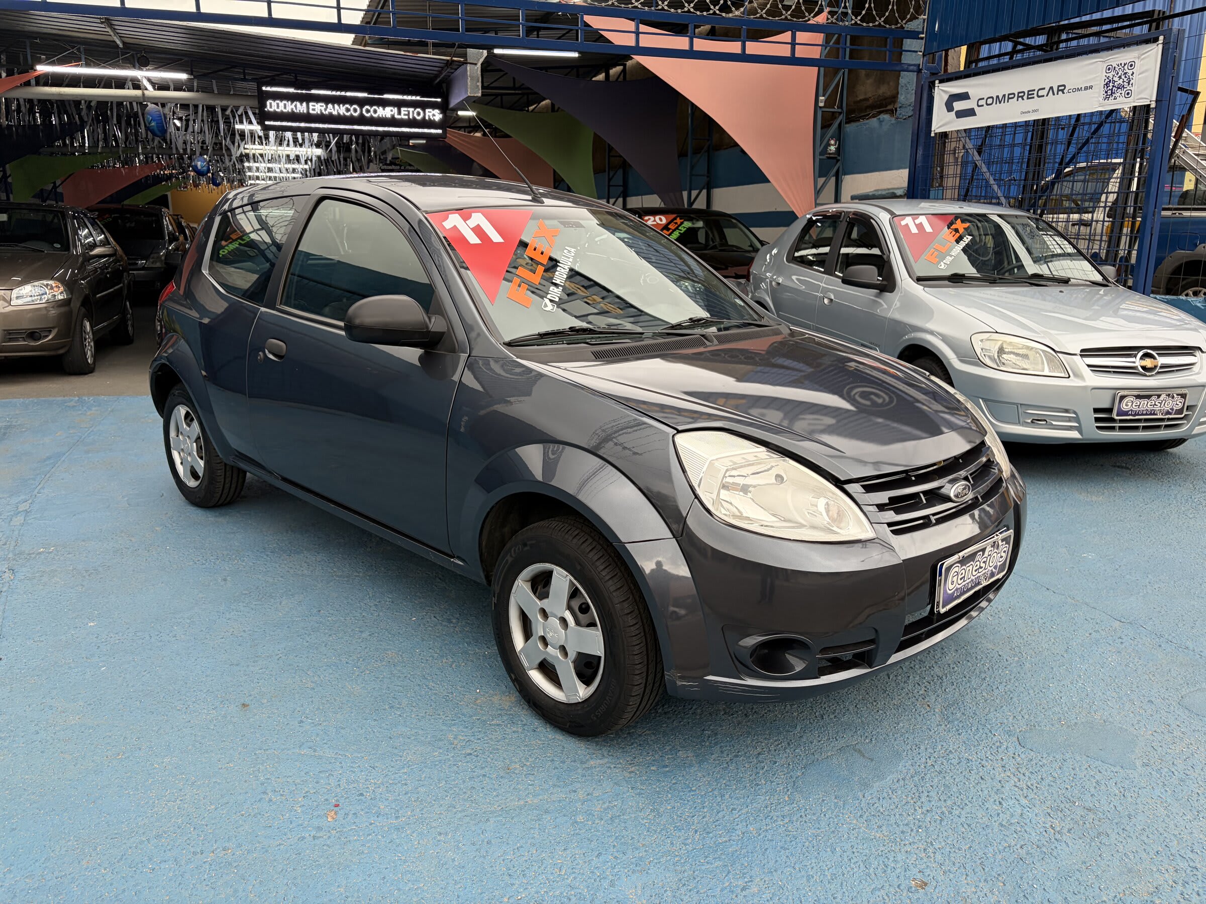 FORD / KA 1.0 FLEX 2011 AZUL ** DIREÇÃO HID. **