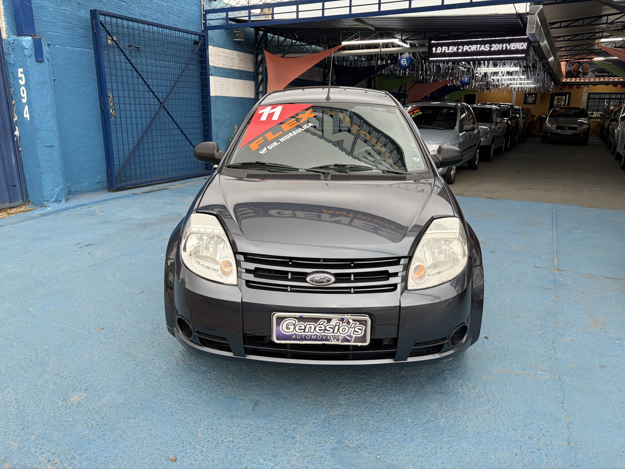FORD / KA 1.0 FLEX 2011 AZUL ** DIREÇÃO HID. **