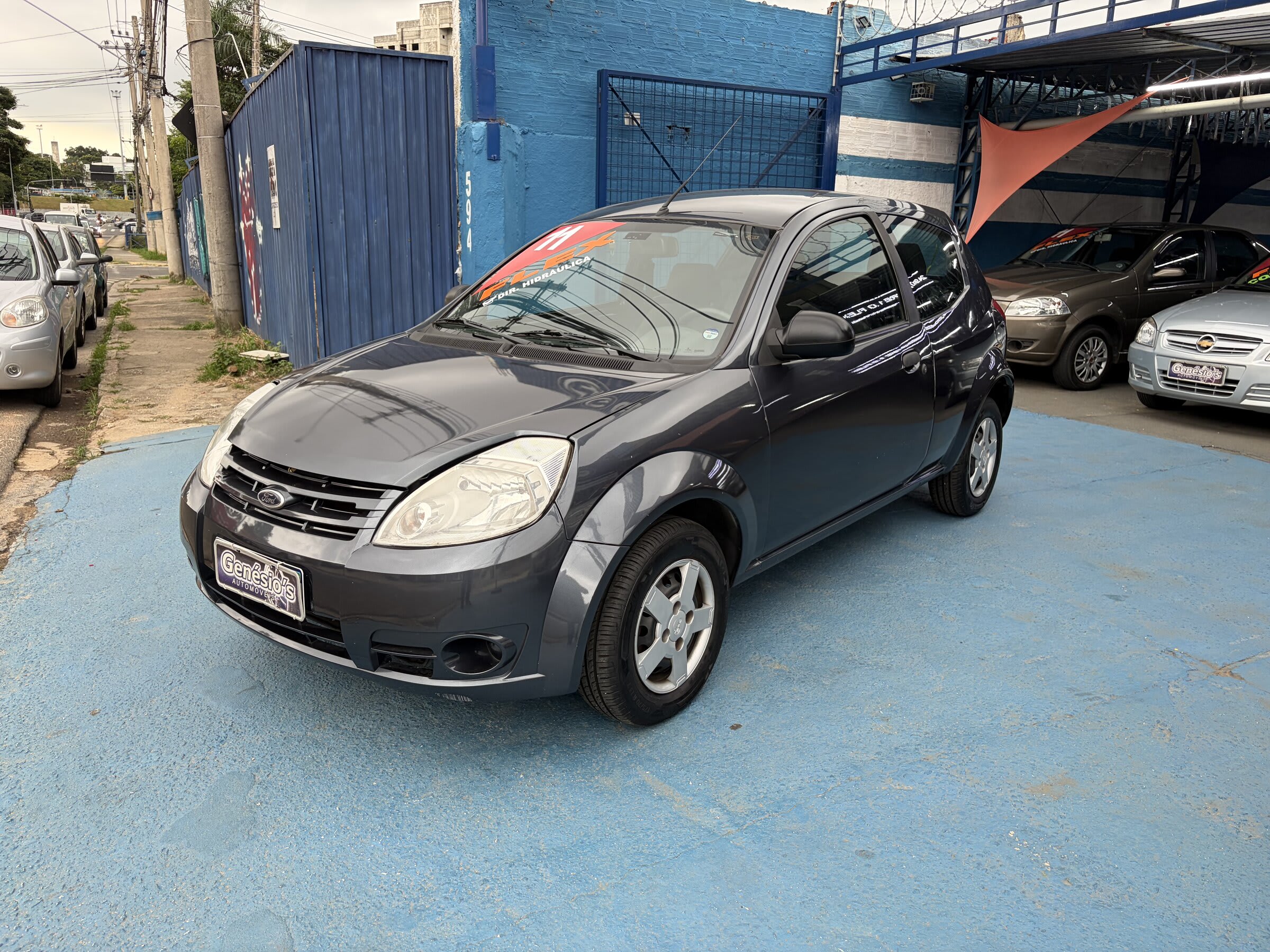 FORD / KA 1.0 FLEX 2011 AZUL ** DIREÇÃO HID. **