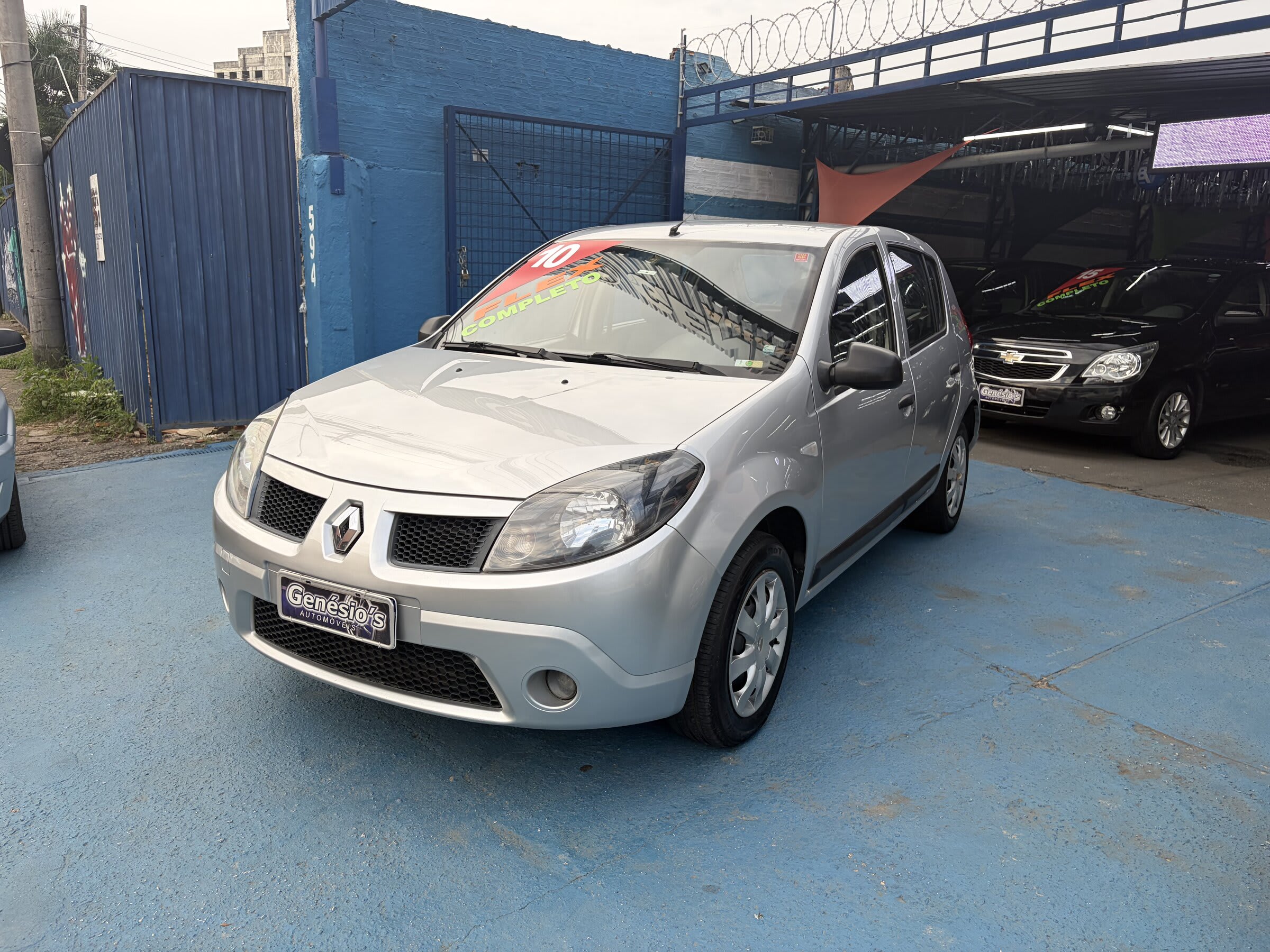 SANDERO EXPRESSION 1.6 2010 PRATA COMPLETO