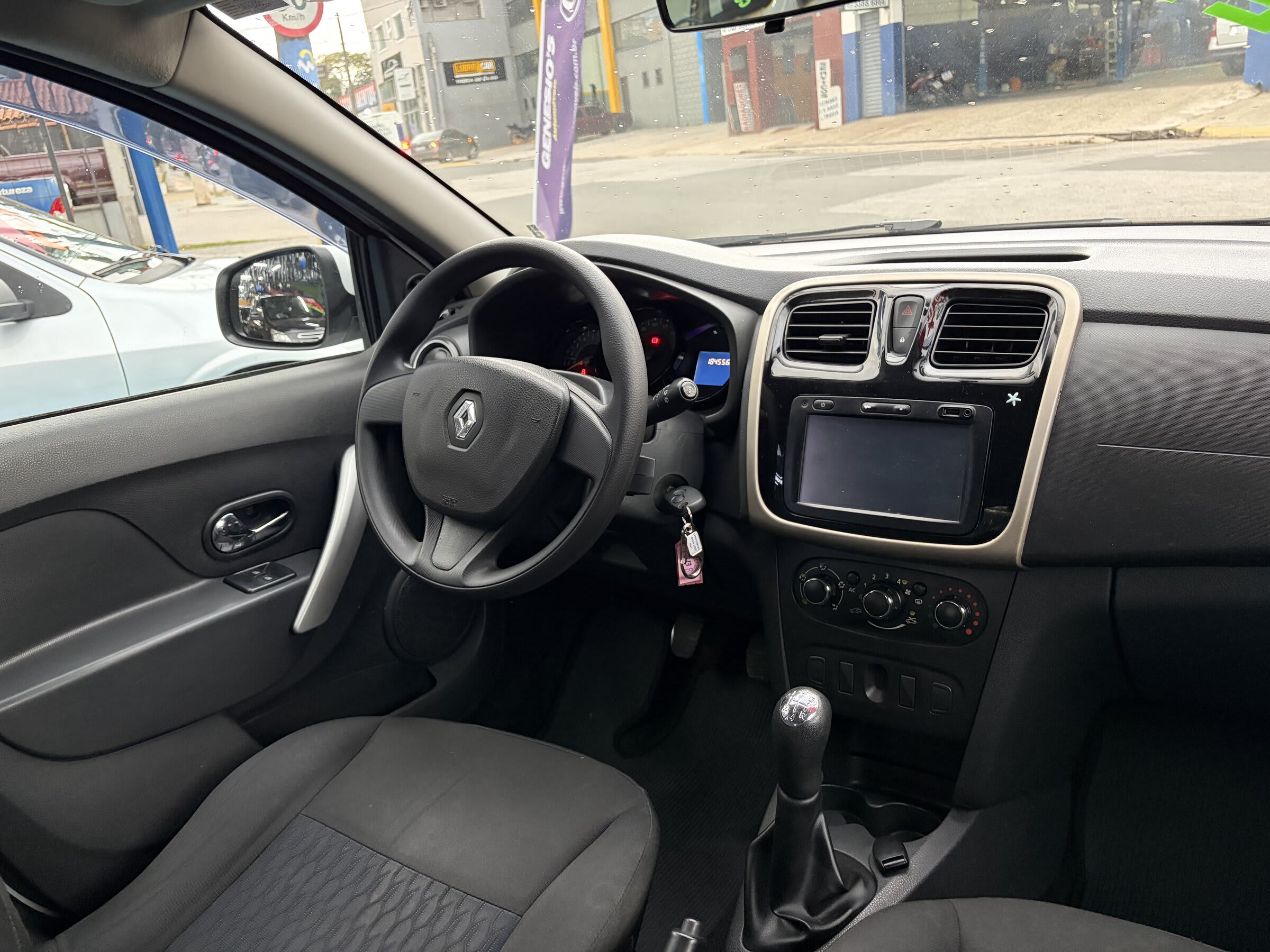 SANDERO EXPRESSION 1.6 2015 BRANCO COMPLETO