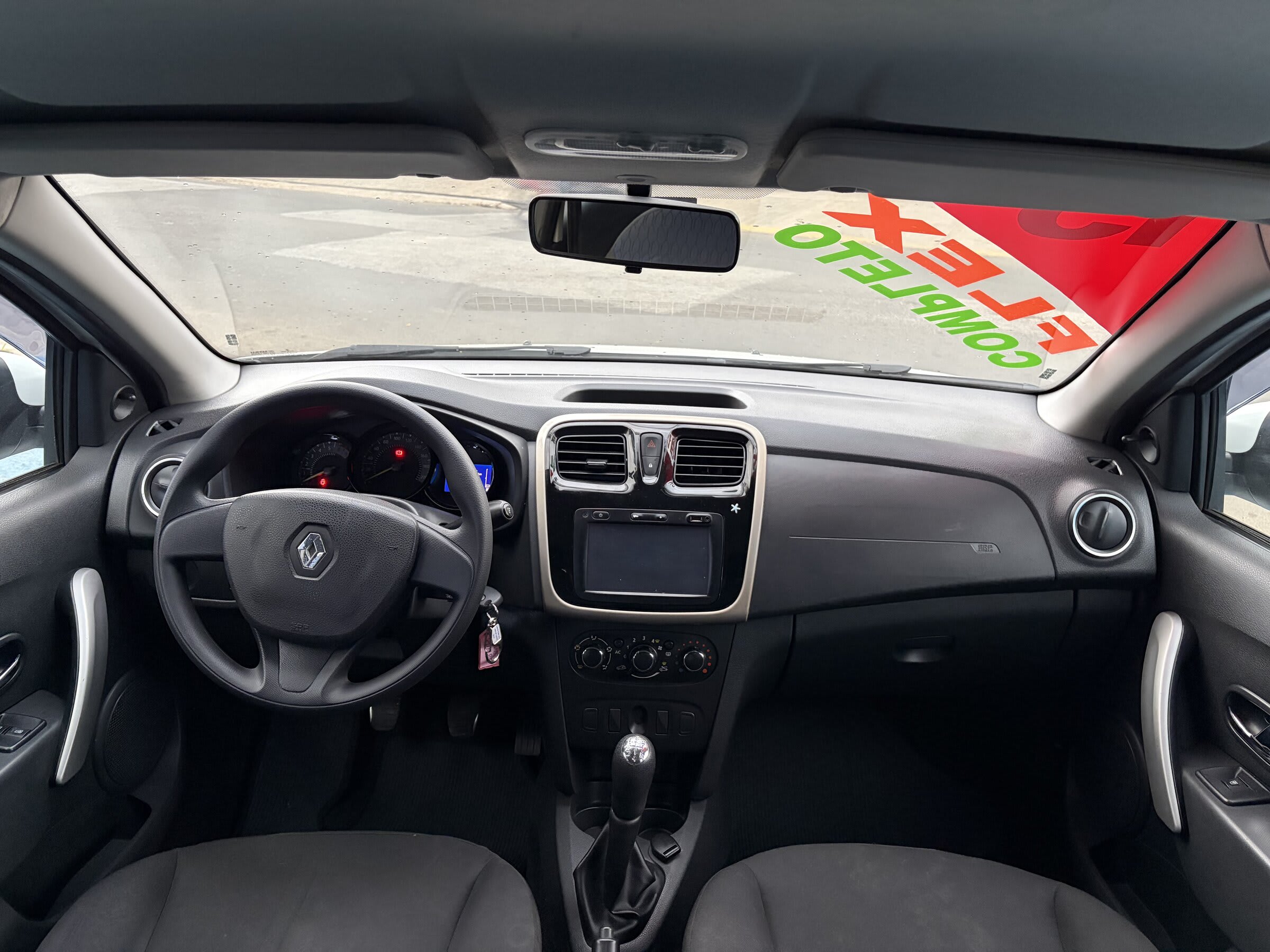 SANDERO EXPRESSION 1.6 2015 BRANCO COMPLETO