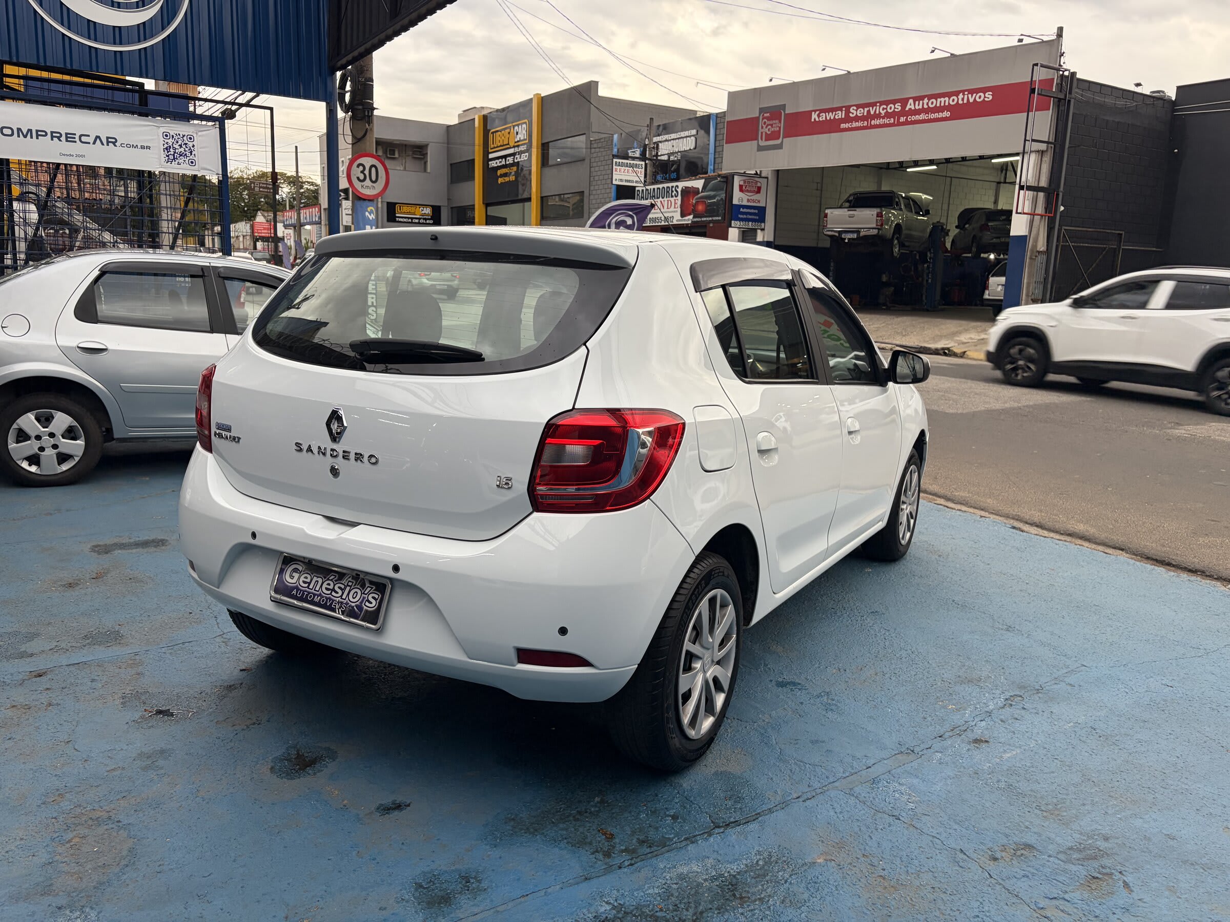 SANDERO EXPRESSION 1.6 2015 BRANCO COMPLETO