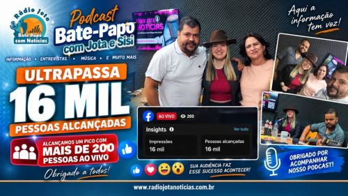 MAIS UM EPISÓDIO ESPECIAL DO PODCAST BATE PAPO COM JOTA E SISI