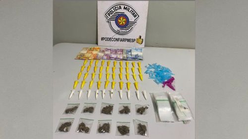 Polícia Militar prende homem por tráfico após descarte de drogas em Santa Cruz das Palmeiras