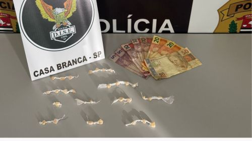 DISE de Casa Branca: Jovem é preso por tráfico de drogas em Tambaú