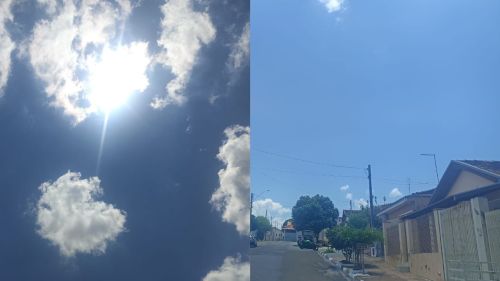 Previsão do Tempo: Calor intenso e muitas nuvens em Casa Branca