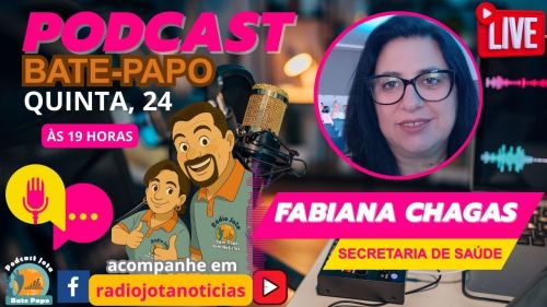 QUINTOU: PODCAST BATE-PAPO RECEBE FABIANA MENDES CHAGAS PARA UMA CONVERSA SOBRE SAÚDE PÚBLICA