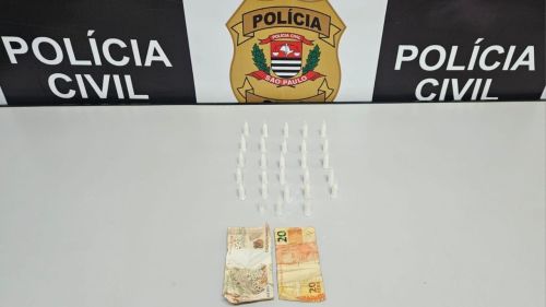 Suspeito tenta fugir, mas é preso por tráfico em Santa Cruz das Palmeiras