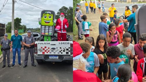 Crianças de Casa Branca recebem bolas no natal através da ação solidária do Sicoob Crediçucar
