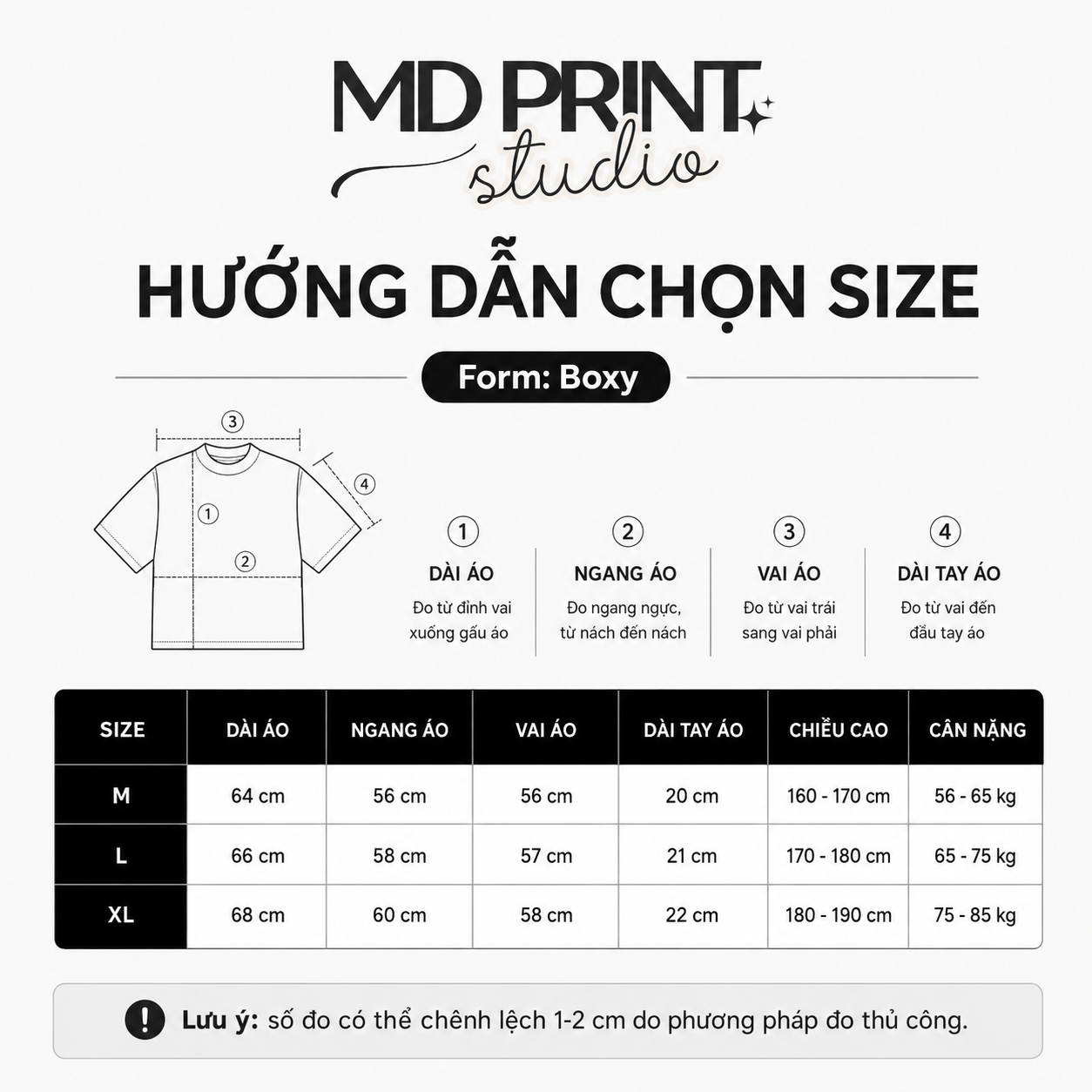 Hướng dẫn chọn size