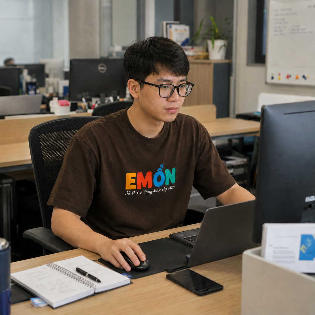 "Em Ổn" Áo Thun sợi chập Cotton 250 GSM 5