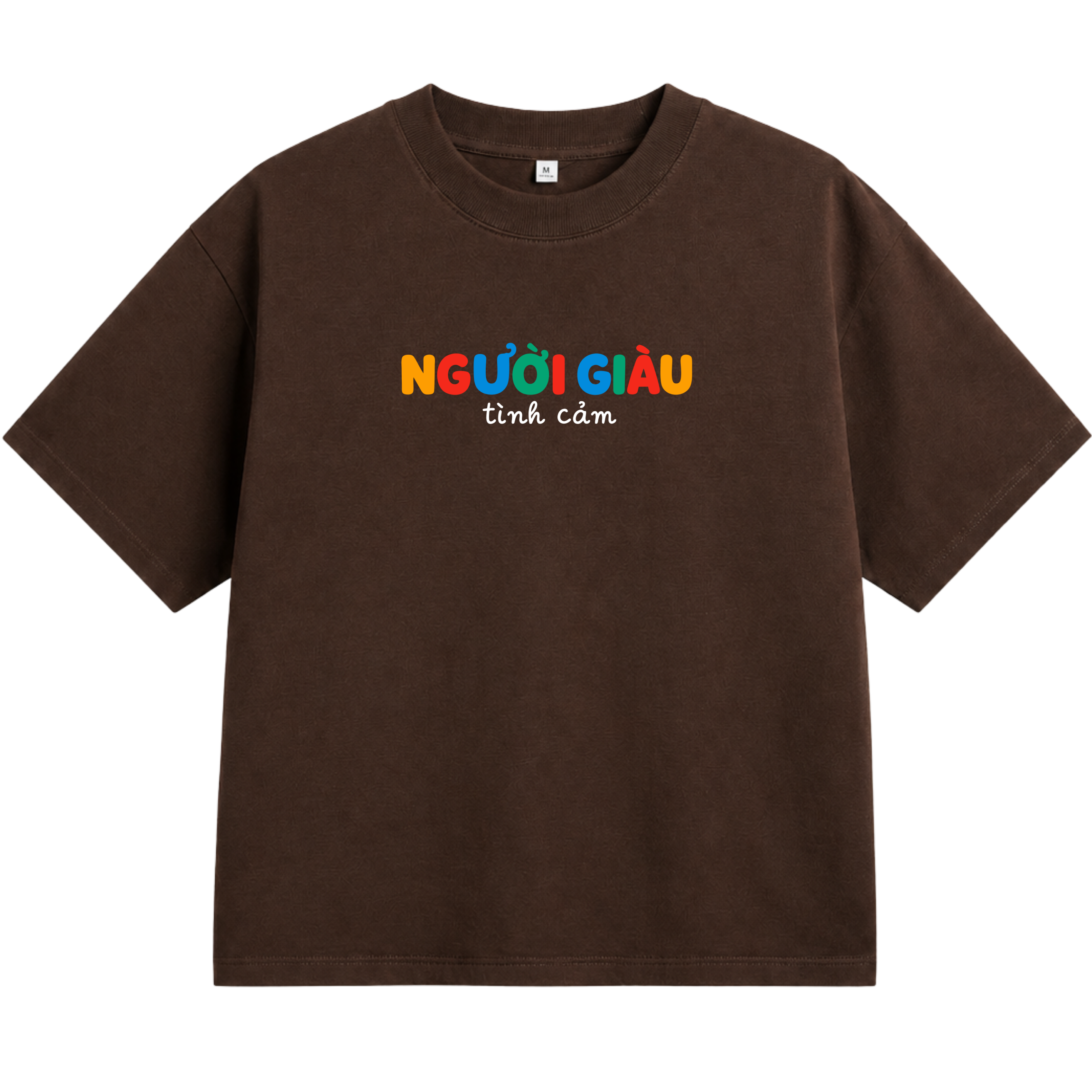Áo Thun Unisex "Người Giàu Tình Cảm" – Áo In Chữ Typography Hài Hước 2