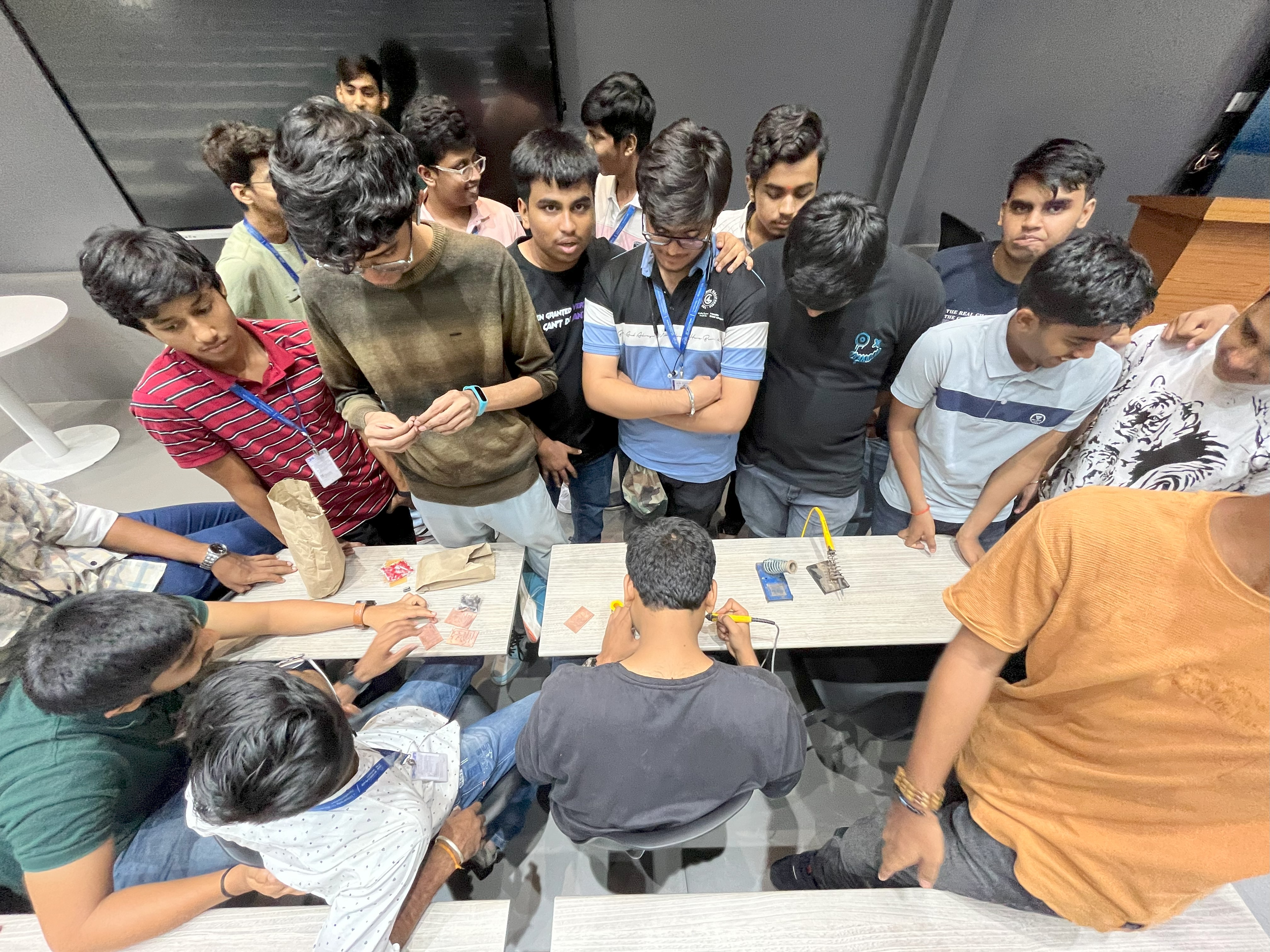 A coding workshop in progress