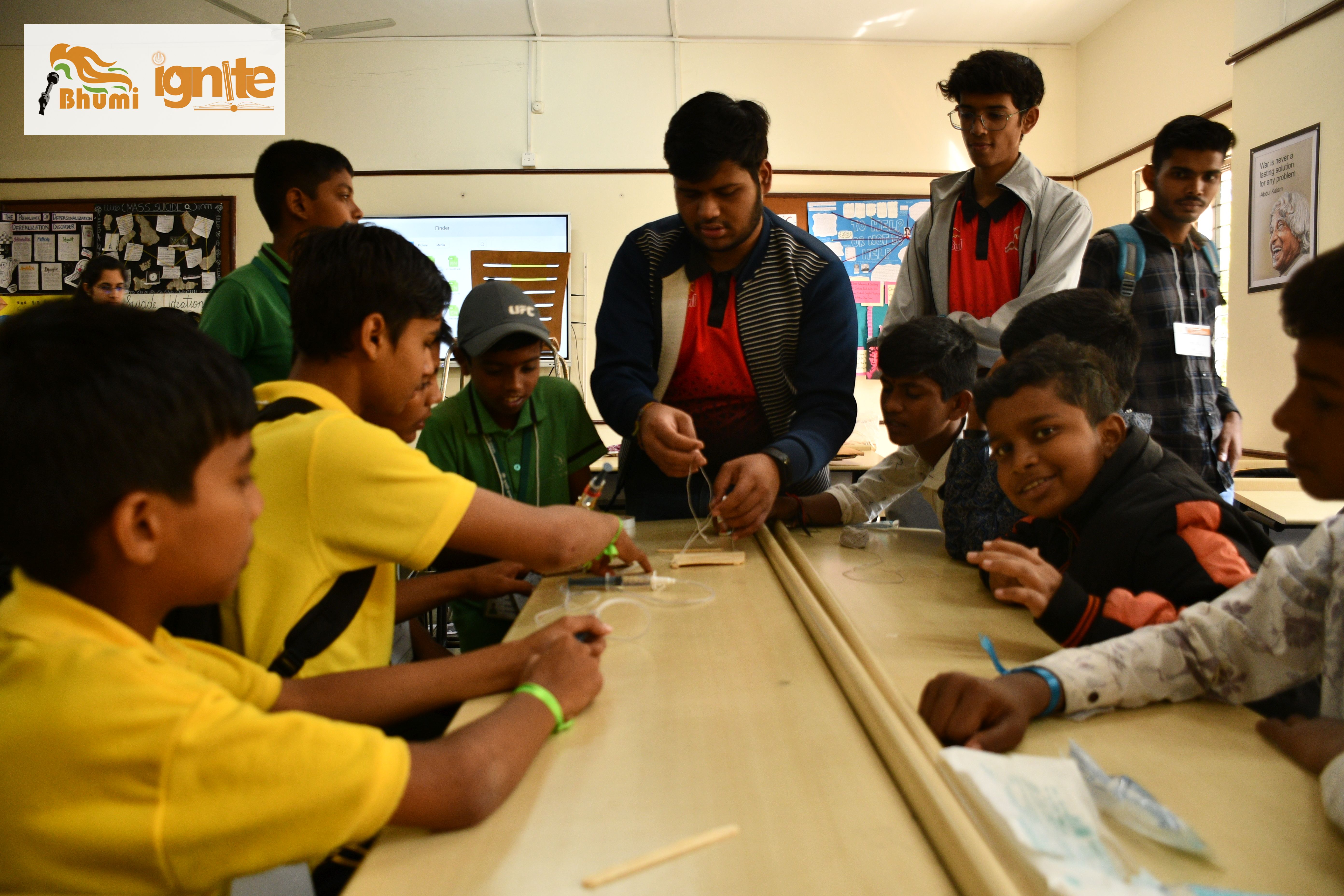 A coding workshop in progress