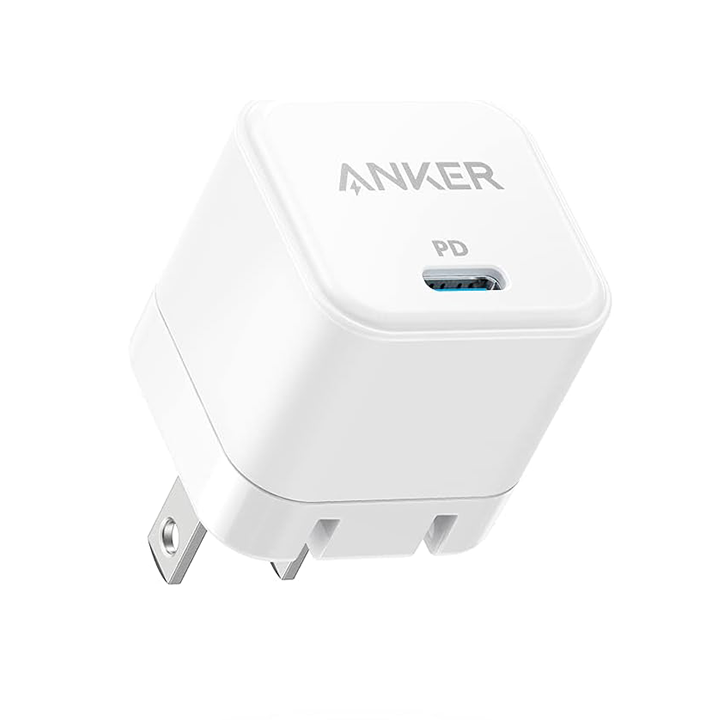 Anker PowerPort III 20W - شاحن سريع مكعب بمخرج USB-C - 20 واط - أبيض ( دولي )