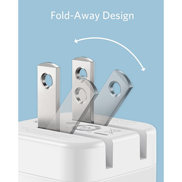 Anker PowerPort III 20W - شاحن سريع مكعب بمخرج USB-C - 20 واط - أبيض ( دولي ) - 2