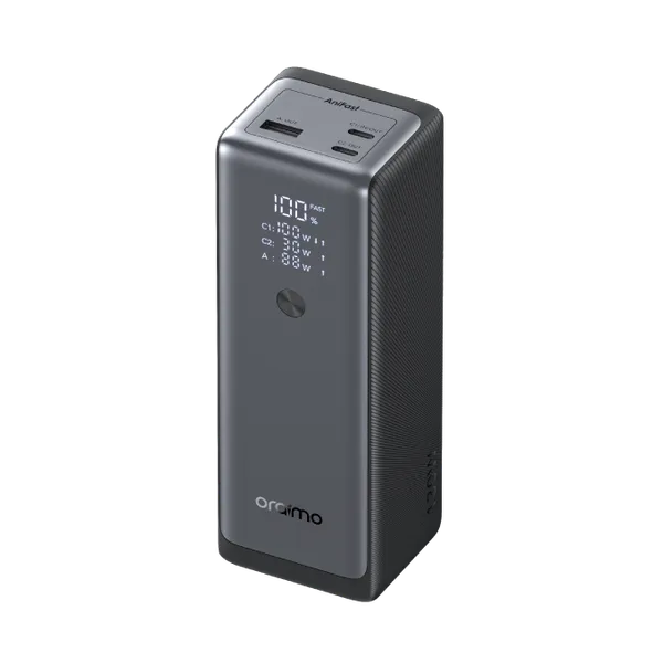 oraimo PowerJet 130 - باور بانك 27600 مللي أمبير - شحن سريع 130 واط - أسود