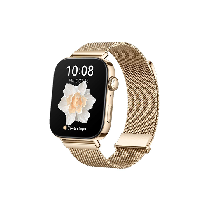 ساعة هواوي الذكية Fit 3 استراب معدن- بشاشة AMOLED كبيرة وعمر بطارية يصل إلى 14 يوم - ذهبي - 3