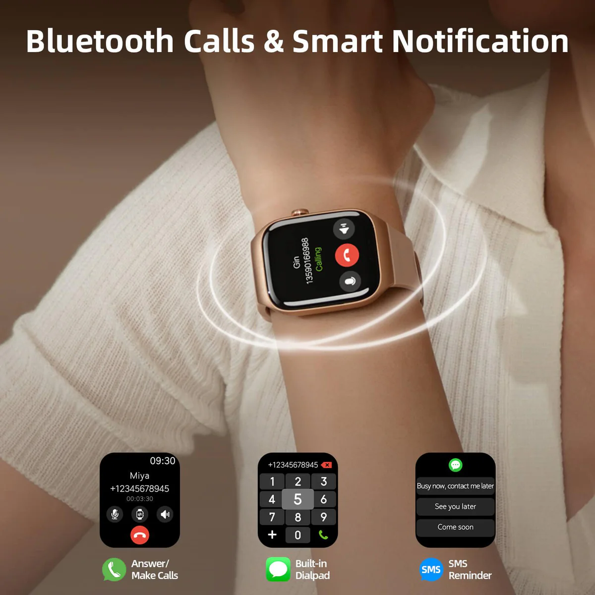 ساعة Mibro T2 الذكية - شاشة AMOLED كبيرة، مكالمات، GPS مدمج، تتبع متقدم للجبال - معصم ذكي متكامل - 3