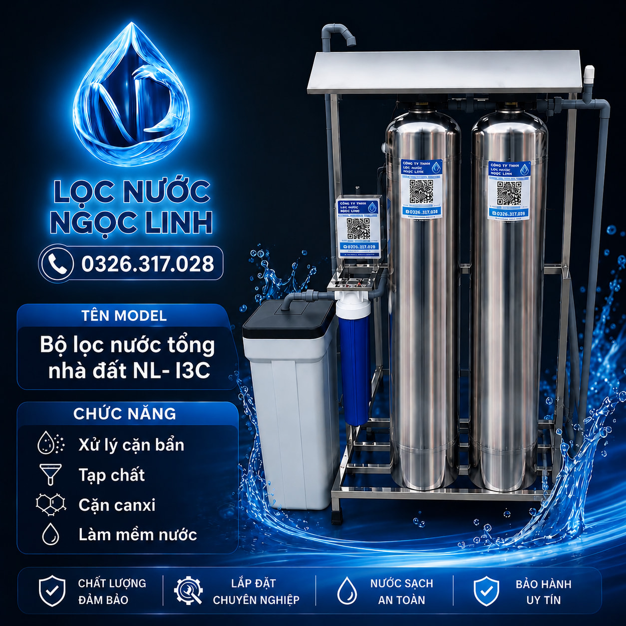 Bộ Lọc Nước Tổng Nhà Đất NL-I3C