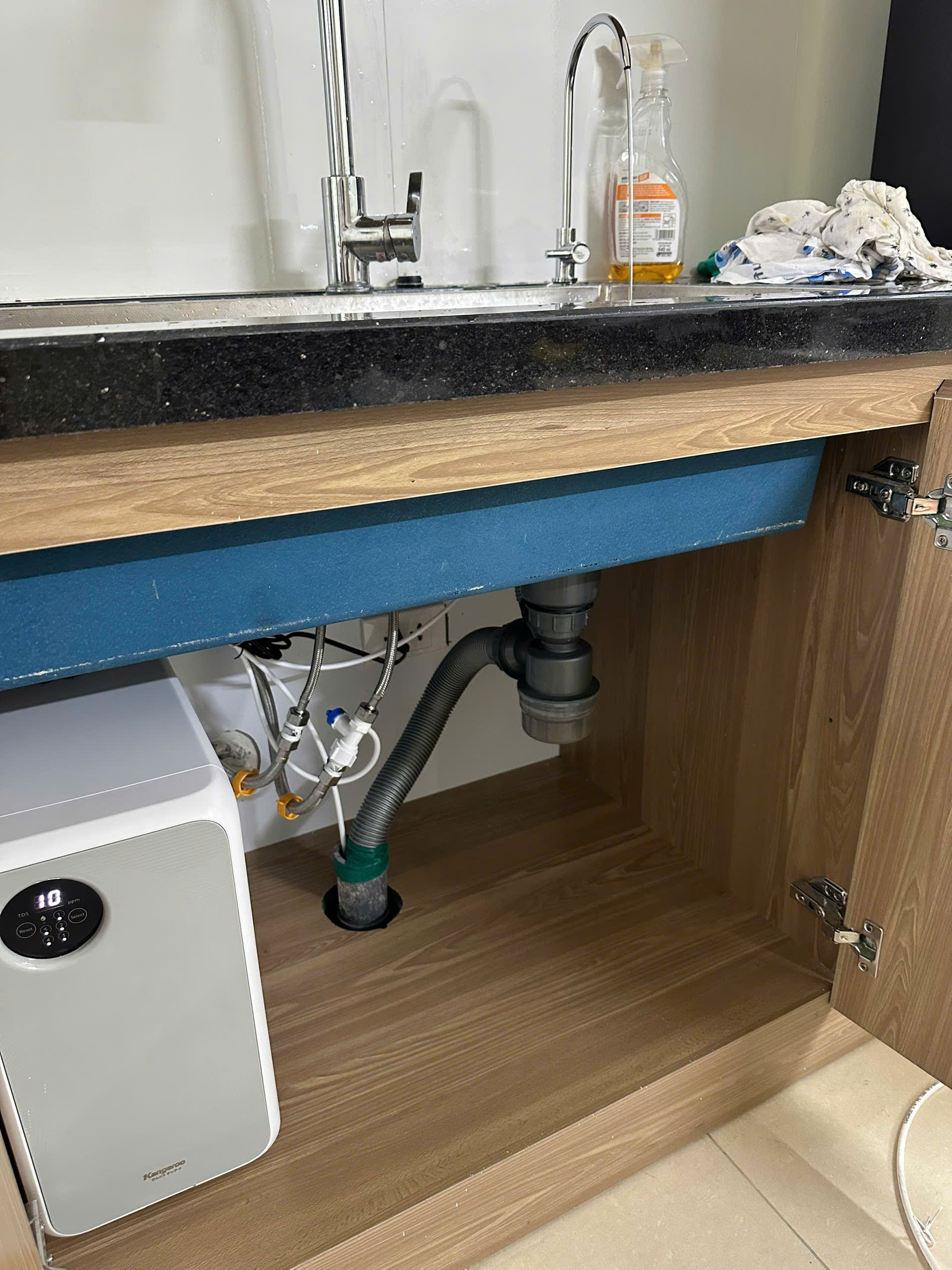 Lắp đặt máy lọc nước Kangaroo KG400HU tại Nhà công vụ Bộ Tổng Tham Mưu, Long Biên