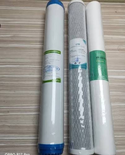 Combo Bộ 3 Lõi Lọc Nước 20 Inch 1, 2, 3 (PP 5M - OCB - CTO)