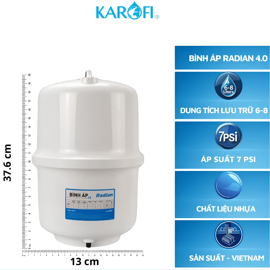 Bình áp máy lọc nước Karofi (Bình áp 4.0)