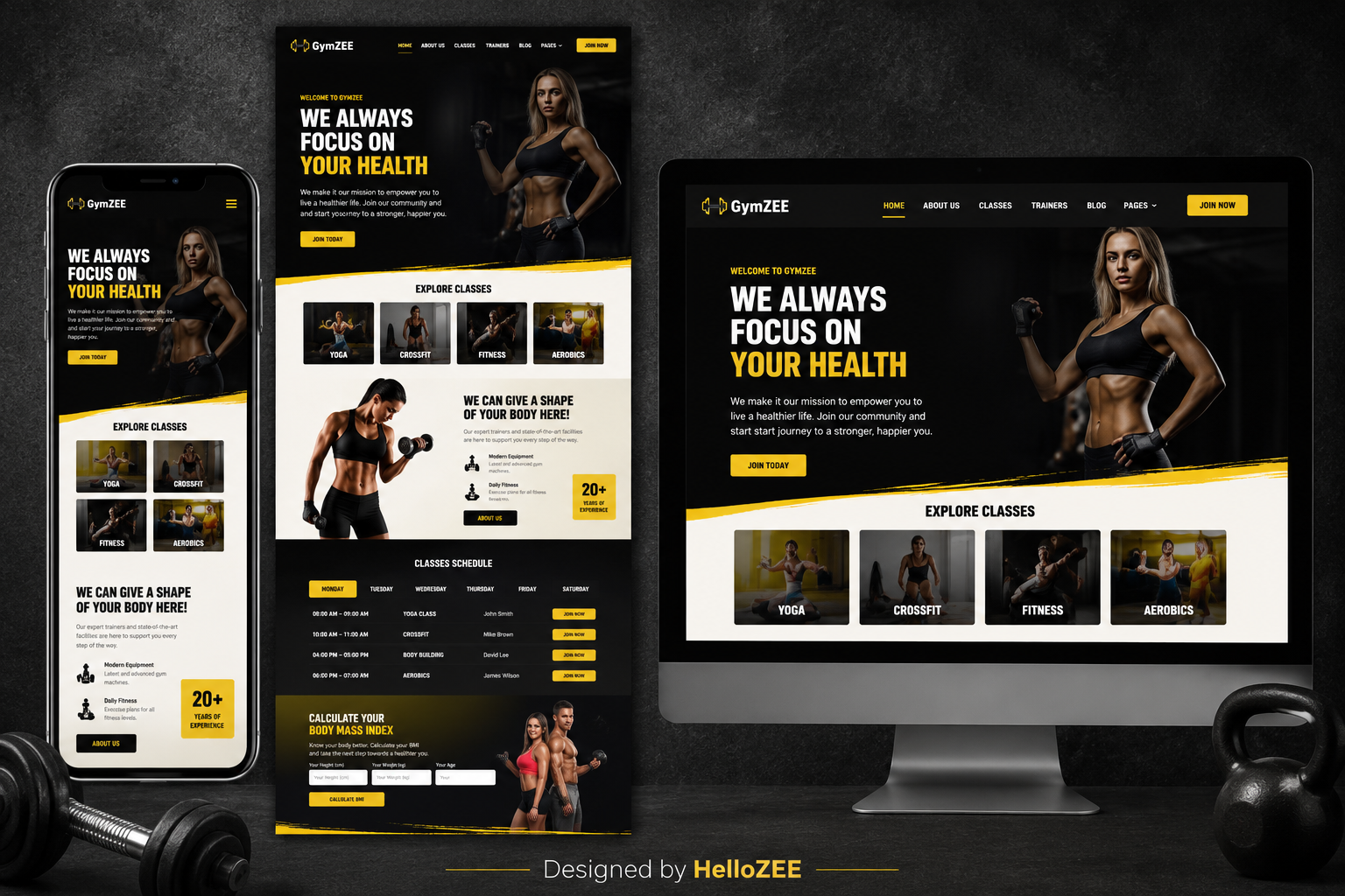 Elite Gym & Fitness Website