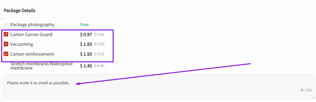 Product Selection Interface