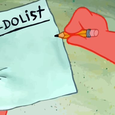 Patrick To Do List Actually Blank meme template