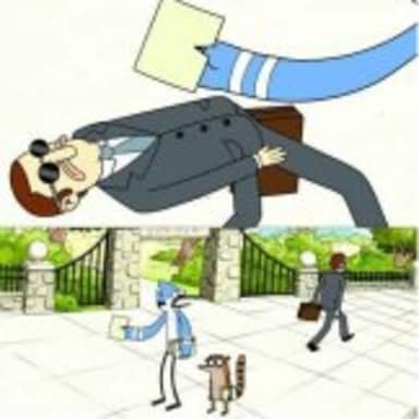 Regular Show meme template