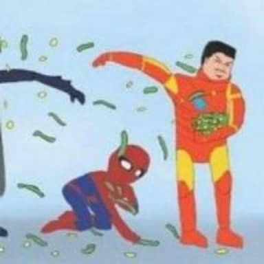 Pathetic Spidey meme template