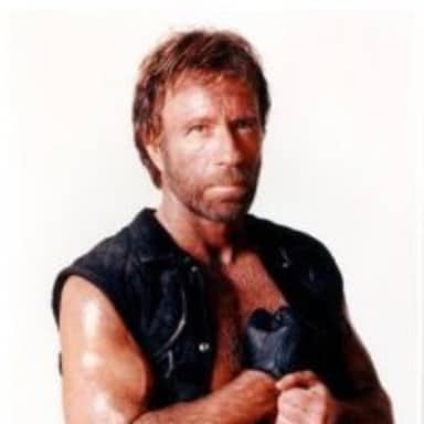 Chuck Norris Flex meme template: Chuck Norris in a flexing pose.