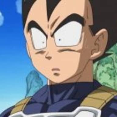 Surprized Vegeta meme template