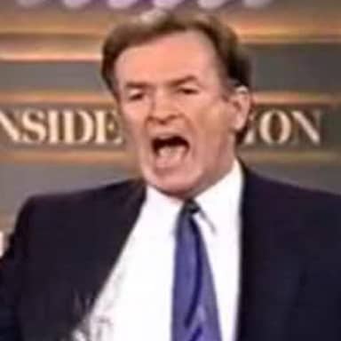 Do It Live! meme template: A man in a suit and tie yelling with his mouth wide open, in front of a background that reads "INSIDE...ON..."