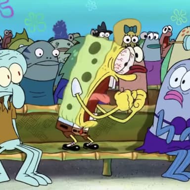 Spongebob Yelling meme template