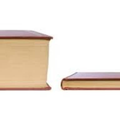 Big Book Small Book meme template: A very thick book next to a very thin book.