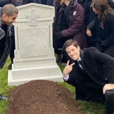 Peace Sign Tombstone meme template