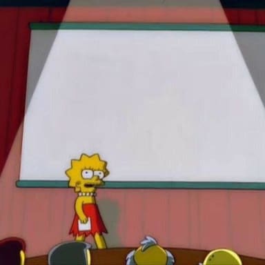 Lisa Simpson's Presentation meme template