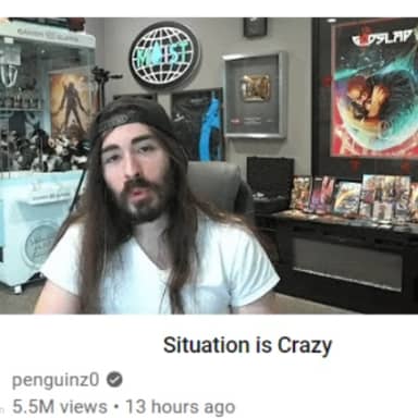X Situation Is Crazy meme template