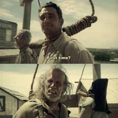 James Franco First Time meme template