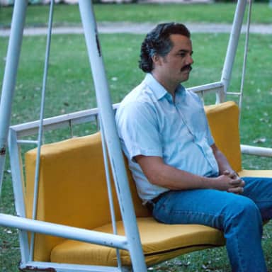 Pablo Escobar Waiting Alone meme template