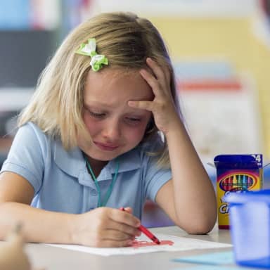 Girl Crying While Drawing meme template