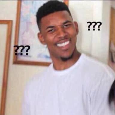 Black Guy Confused meme template: A man with a confused expression, with question marks floating around his head.